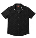 Consequence Black Mesh Button-Up Shirt - Men's L