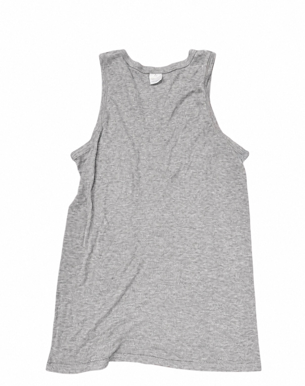 Gray Ribbed Tank Top – Youth Size (Sleeveless Shirt)