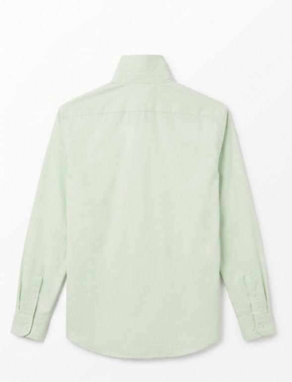 Men's Long Sleeve Button-Down Shirt - Light Green - Size XL