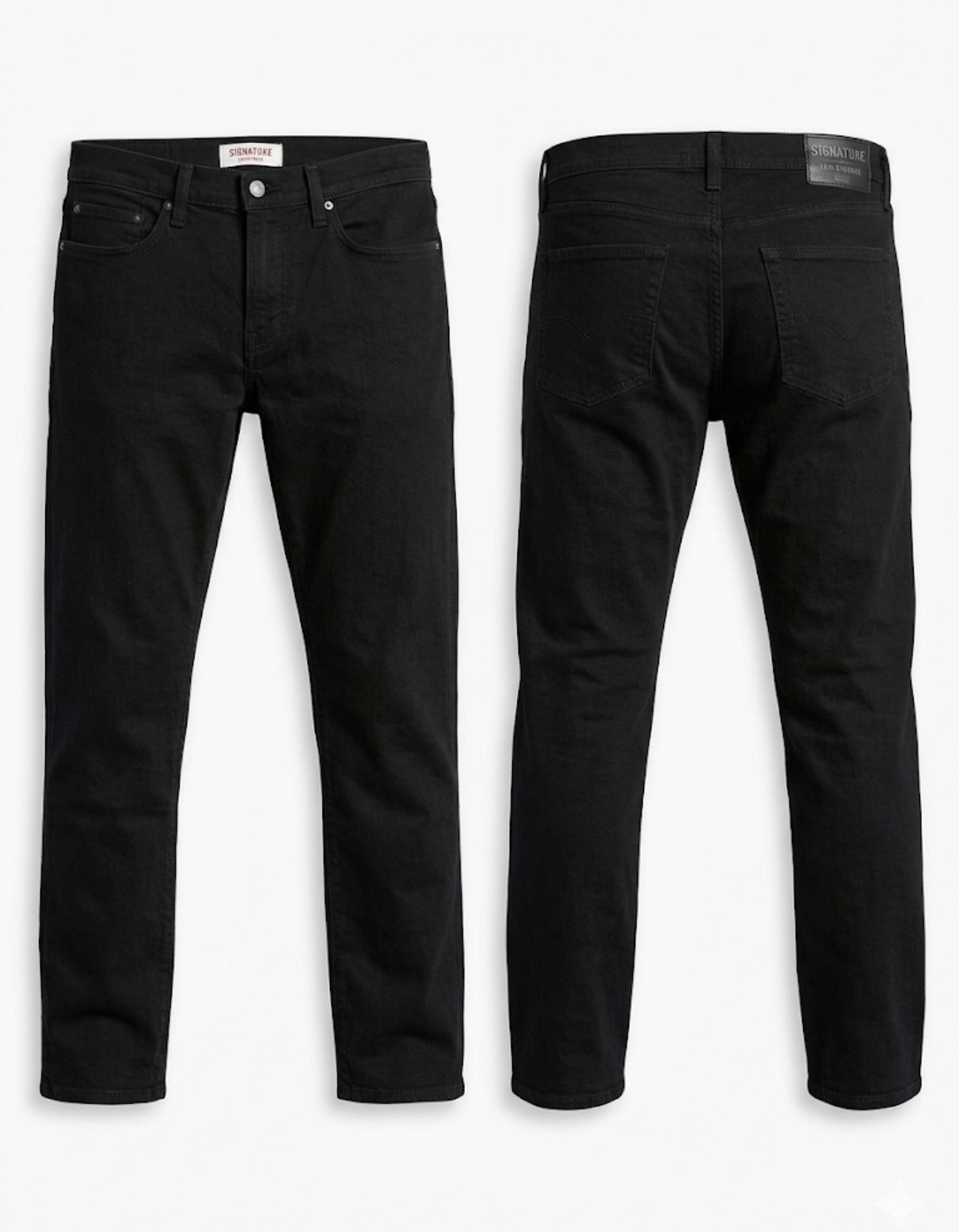 Signature by Levi Strauss & Co. Men’s Slim Fit Black Jeans - Size 36x32