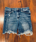 Judy Blue High Rise Distressed Denim Bermuda Shorts - Women's Size S